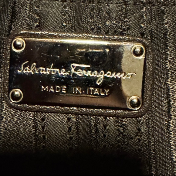 Salvatore Ferragamo Dark Brown Leather Hobo Bag - Picture 4 of 6